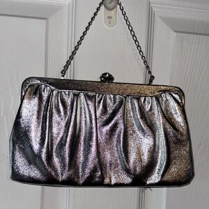 Vintage Silver Clutch Bag